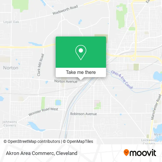 Akron Area Commerc map