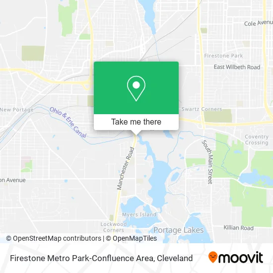Mapa de Firestone Metro Park-Confluence Area