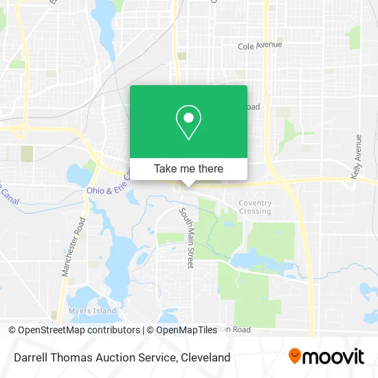 Darrell Thomas Auction Service map