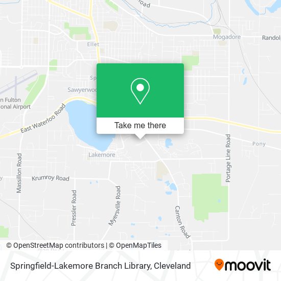 Mapa de Springfield-Lakemore Branch Library