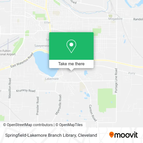 Springfield-Lakemore Branch Library map