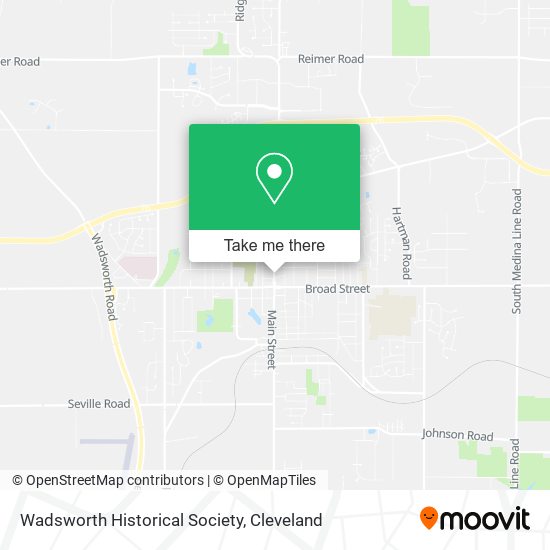 Mapa de Wadsworth Historical Society