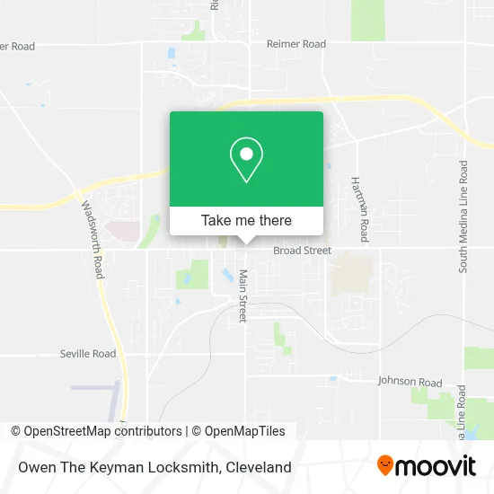 Owen The Keyman Locksmith map