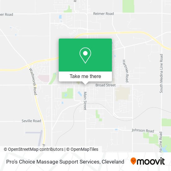 Pro's Choice Massage Support Services map