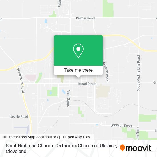 Mapa de Saint Nicholas Church - Orthodox Church of Ukraine