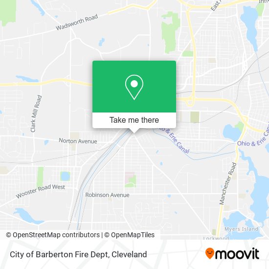 City of Barberton Fire Dept map