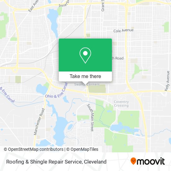 Roofing & Shingle Repair Service map