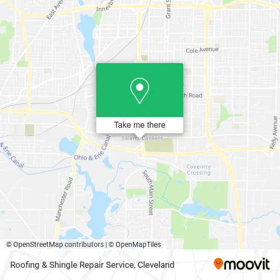 Roofing & Shingle Repair Service map