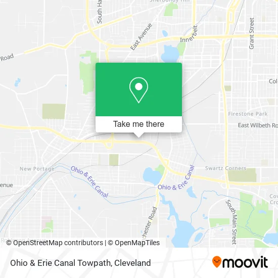 Mapa de Ohio & Erie Canal Towpath