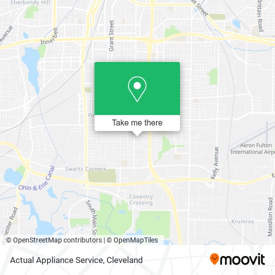 Actual Appliance Service map