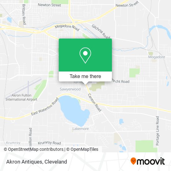 Akron Antiques map