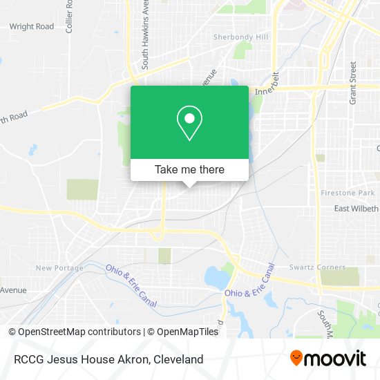 RCCG Jesus House Akron map