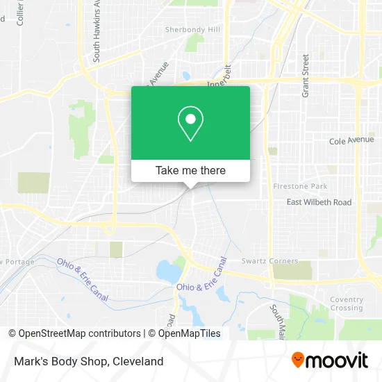 Mark's Body Shop map