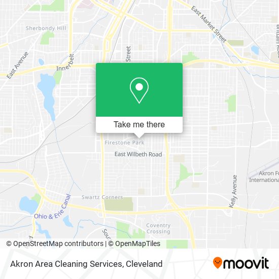 Mapa de Akron Area Cleaning Services