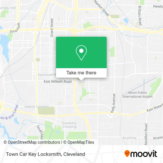 Town Car Key Locksmith map