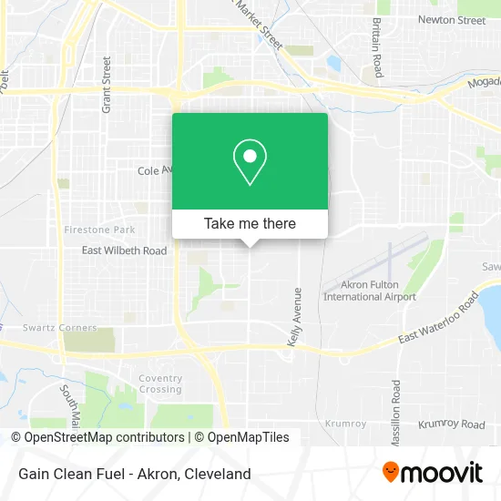 Gain Clean Fuel - Akron map