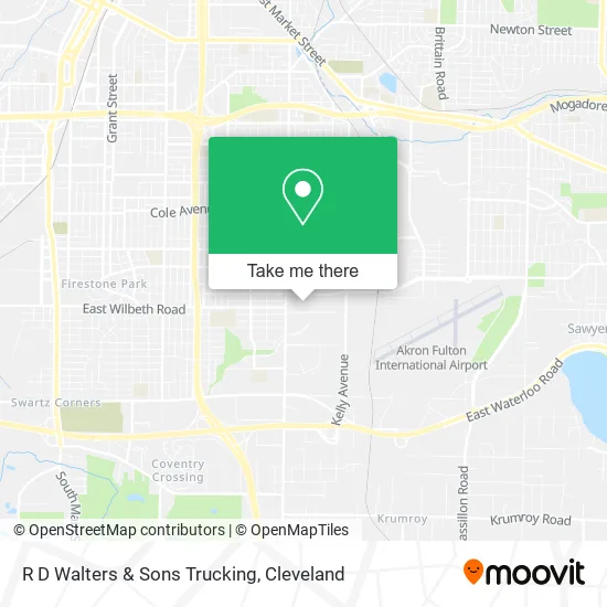 R D Walters & Sons Trucking map