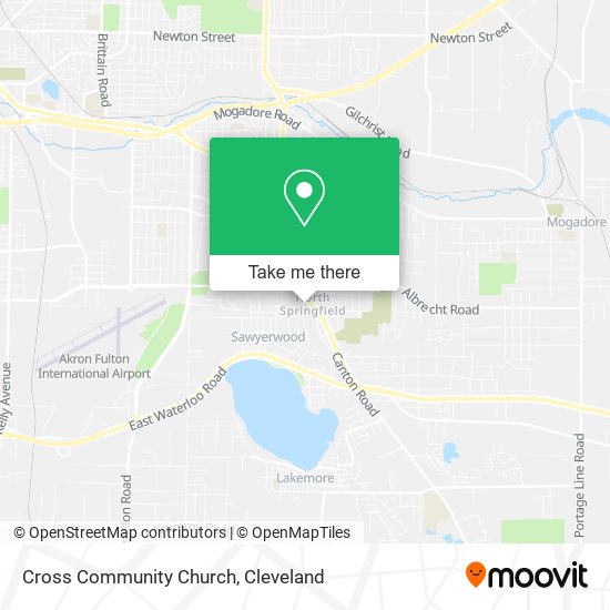Cross Community Church map
