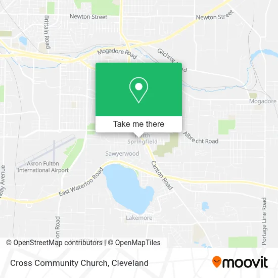 Cross Community Church map