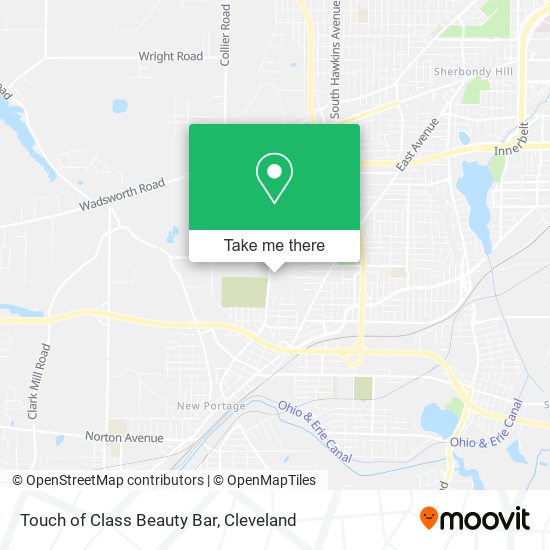 Touch of Class Beauty Bar map