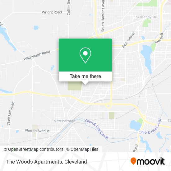 The Woods Apartments map