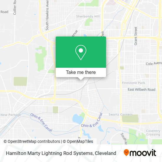 Hamilton Marty Lightning Rod Systems map