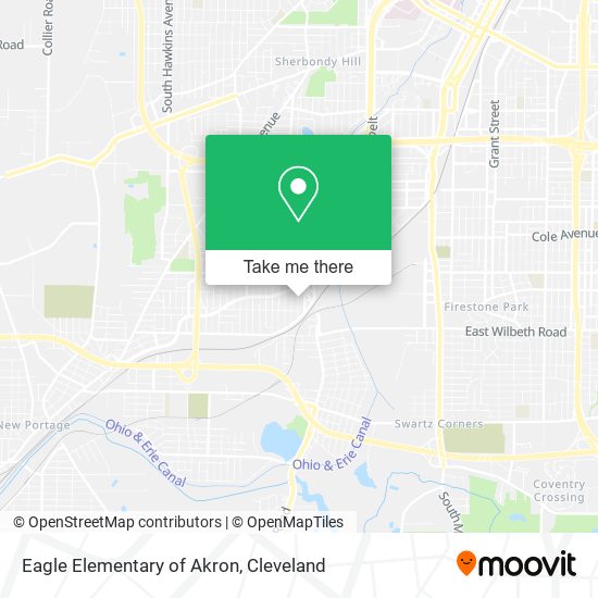 Eagle Elementary of Akron map
