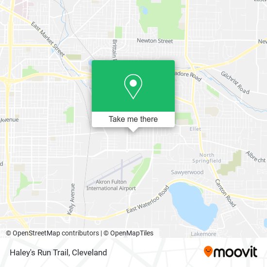 Haley's Run Trail map