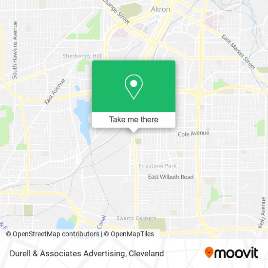 Durell & Associates Advertising map