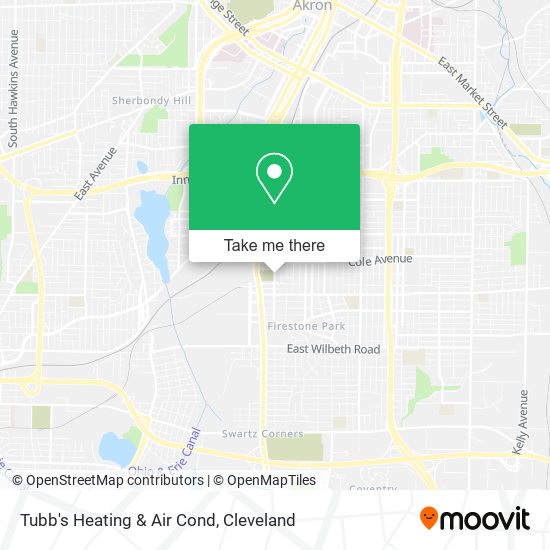 Tubb's Heating & Air Cond map