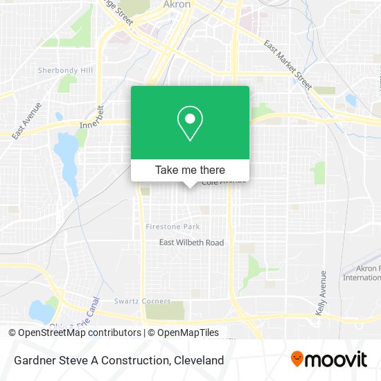 Mapa de Gardner Steve A Construction