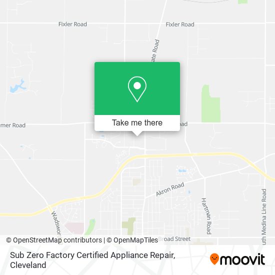 Sub Zero Factory Certified Appliance Repair map