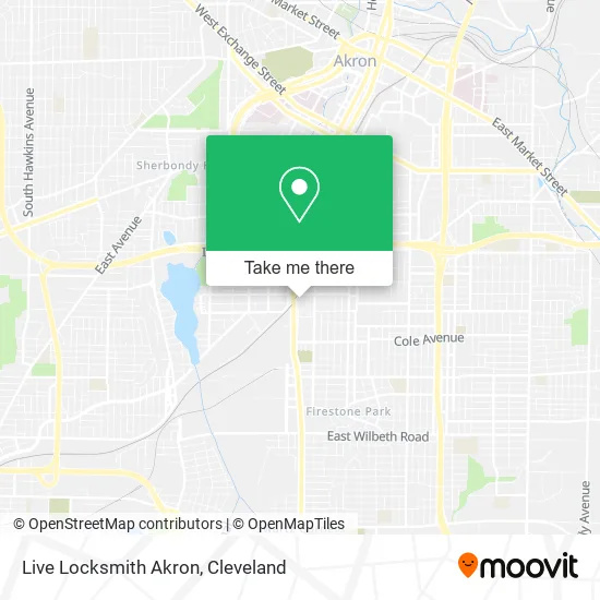 Live Locksmith Akron map