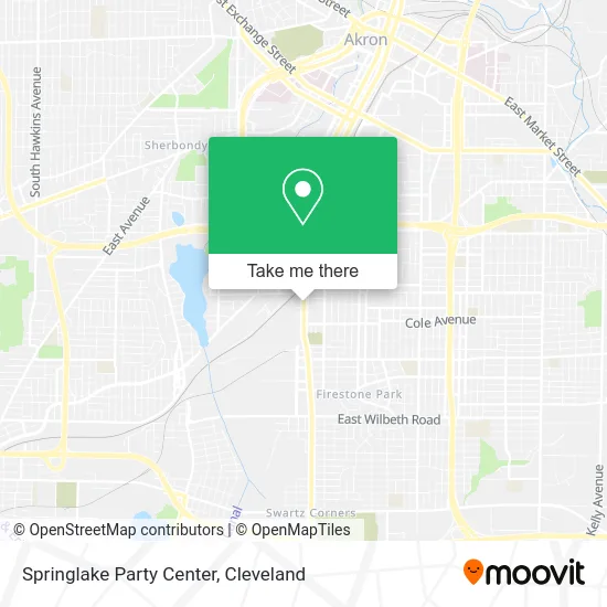 Springlake Party Center map