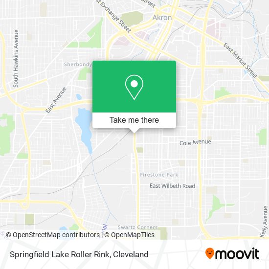 Springfield Lake Roller Rink map