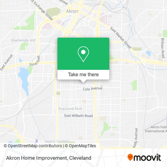 Akron Home Improvement map