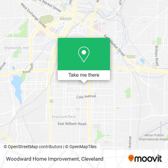 Mapa de Woodward Home Improvement