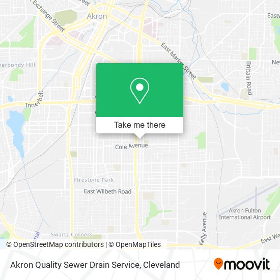 Akron Quality Sewer Drain Service map