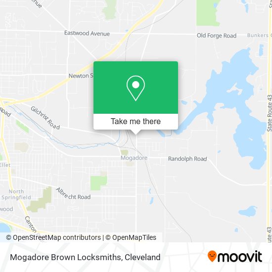 Mapa de Mogadore Brown Locksmiths