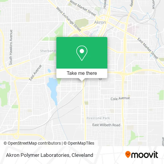 Akron Polymer Laboratories map