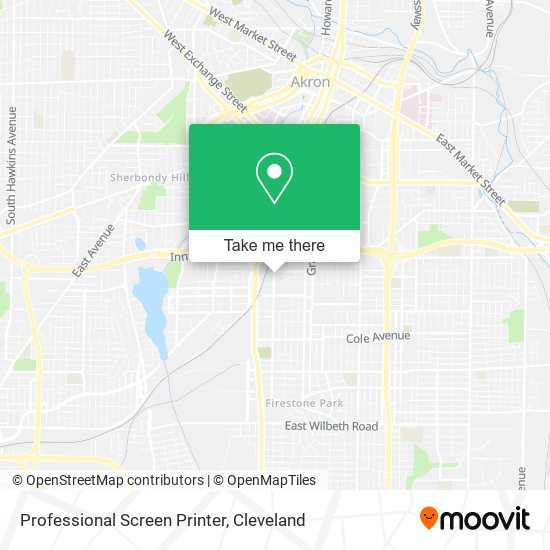 Mapa de Professional Screen Printer