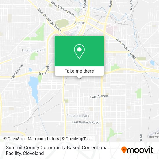 Summit County Community Based Correctional Facility map