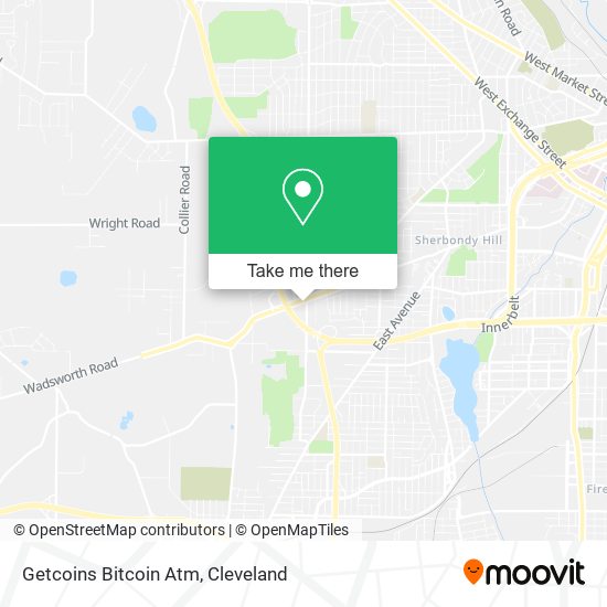 Getcoins Bitcoin Atm map