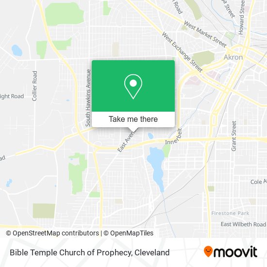Bible Temple Church of Prophecy map