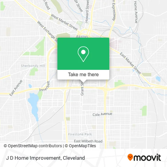 J D Home Improvement map