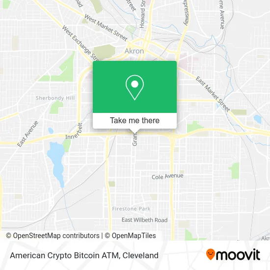 American Crypto Bitcoin ATM map