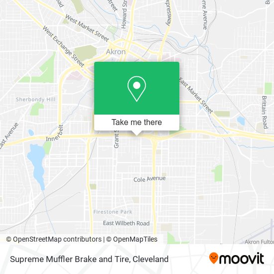 Mapa de Supreme Muffler Brake and Tire