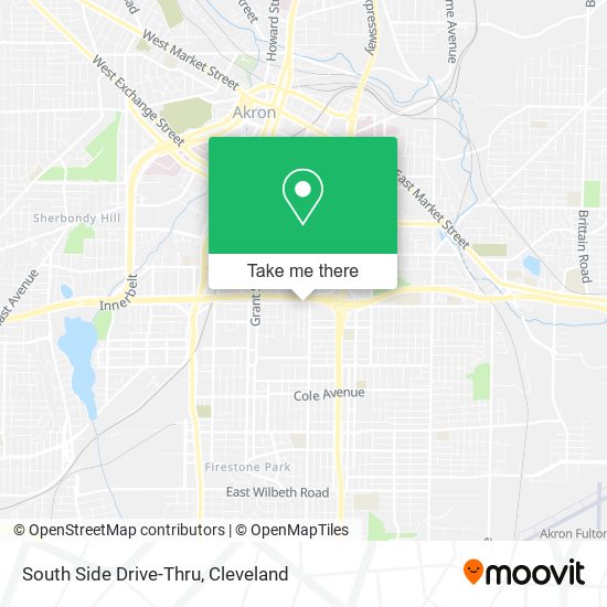 South Side Drive-Thru map
