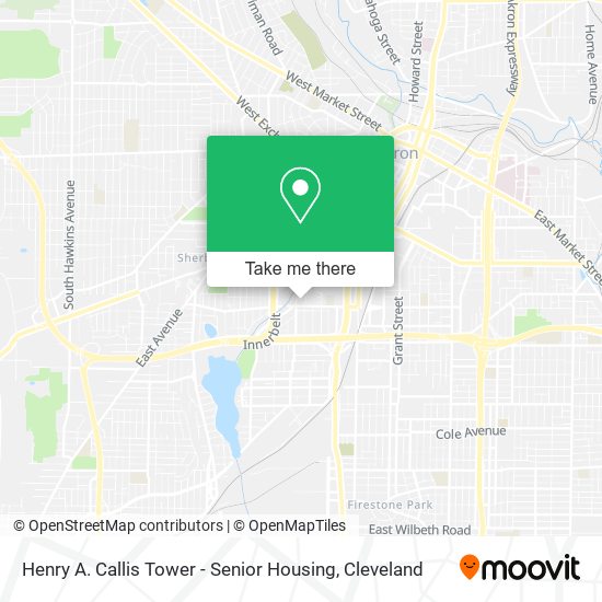 Henry A. Callis Tower - Senior Housing map