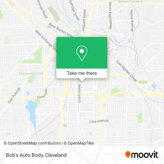 Mapa de Bob's Auto Body